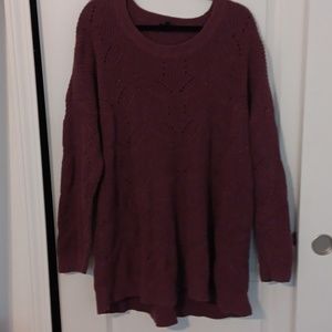 Purple knit sweater